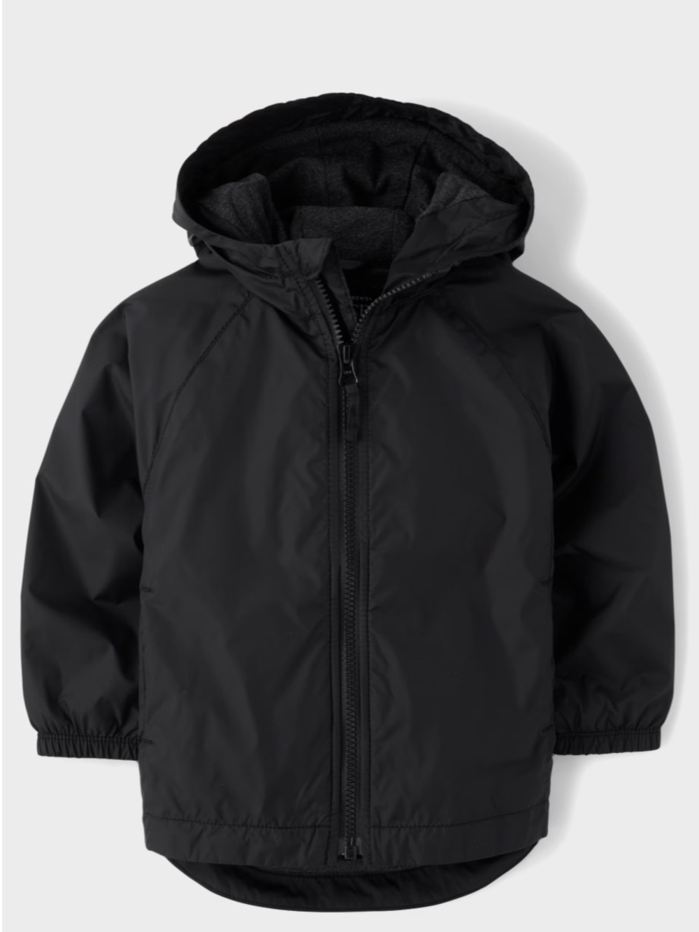 Baby Boys Black Hooded Windbreaker Jacket, Size: 12-18 Months